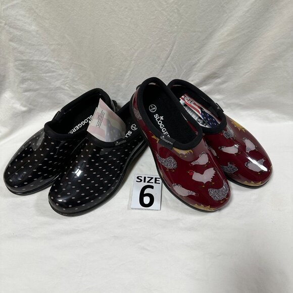 Two for One Price!!! Sloggers Waterproof Rain Shoes - Red Chicken & Polka Dot. - Picture 3 of 4